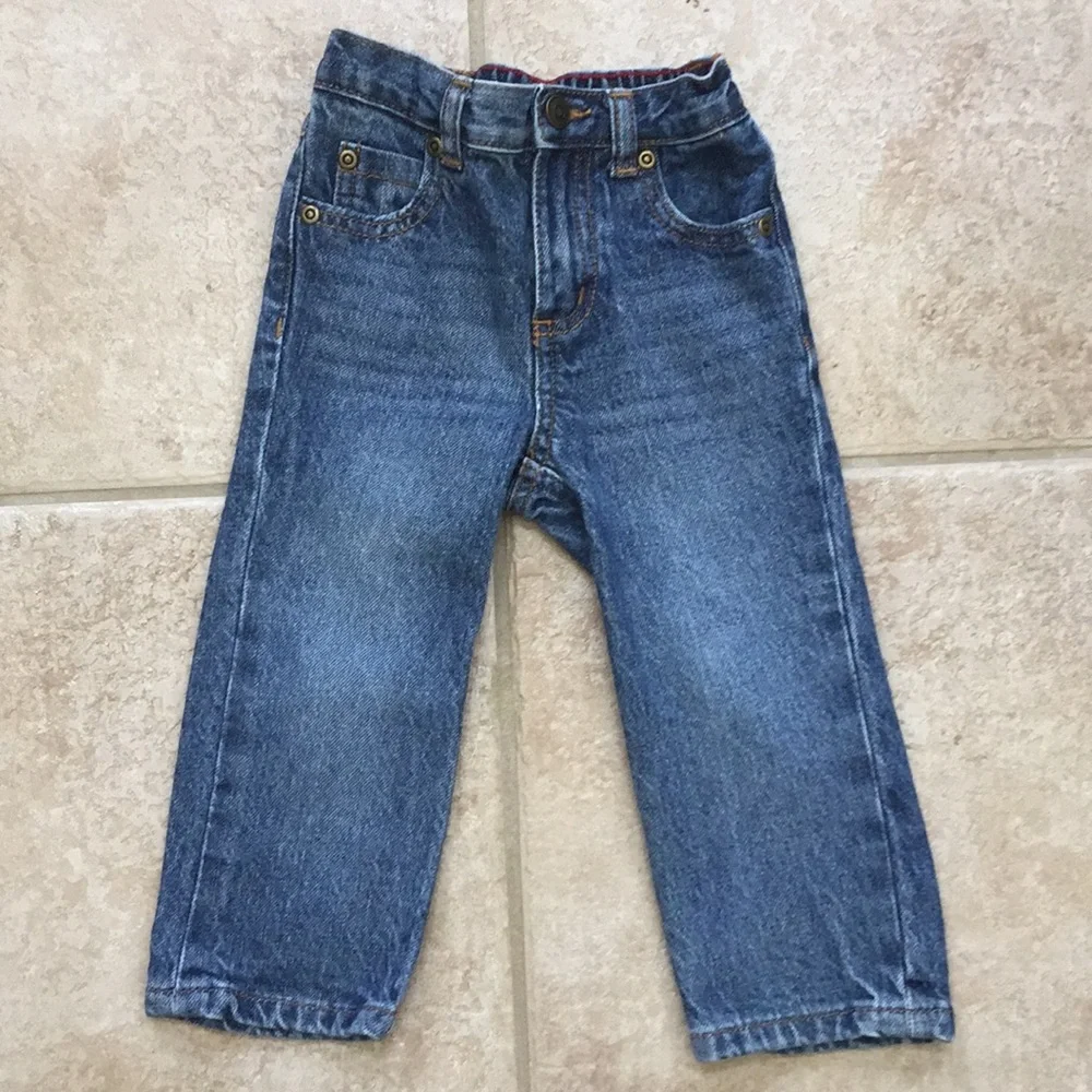 Carter's Boys Flannel Button Down Shirt & Jeans - Picture 5 of 8